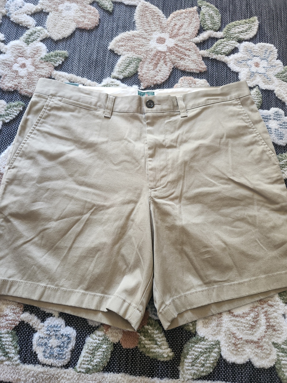 J. Crew Beige Flat Front Men's Shorts